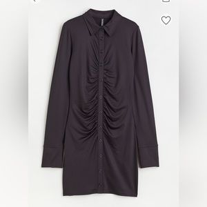 H&M Draper shirt dress S